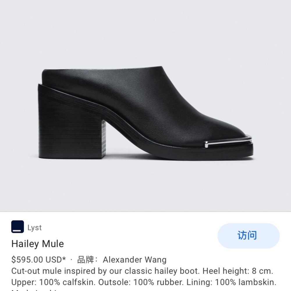 Alexander Wang Hailey Mule